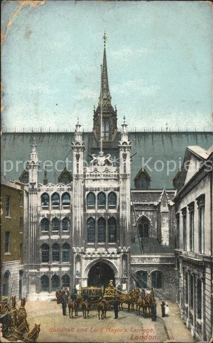 London Guildhall and Lord Mayors Carriage