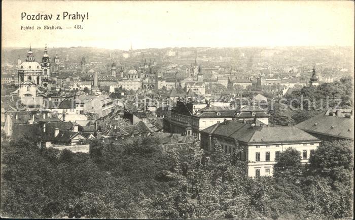 Praha Prahy Prague Pohled ze Strahova