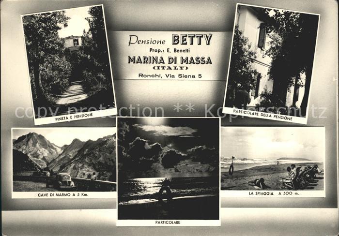 Marina di Massa Pensione Betty Pineta Particolare della Pensione Cave di Marmo P