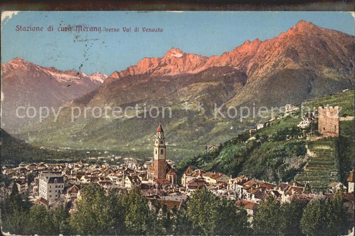 Merano Meran Stazione di curo Merano verso Val di Venosta