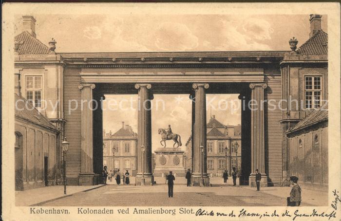 Kobenhavn Kolonaden ved Amalienborg Slot