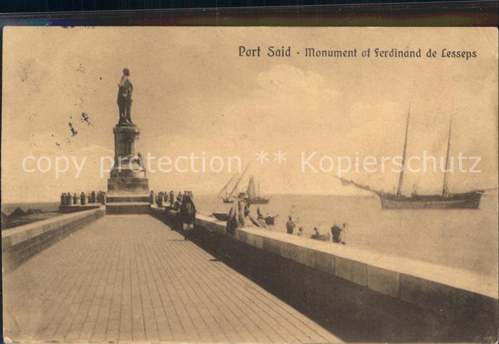 Port Said Monument of Ferdinand de Lesseps