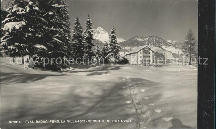 Val Badia Pensione La Villa verso il Mt Putia