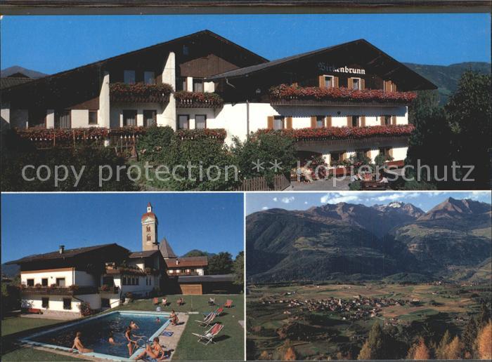 Natz Brixen Suedtirol Pension Birkenbrunn Swimmingpool Panorama