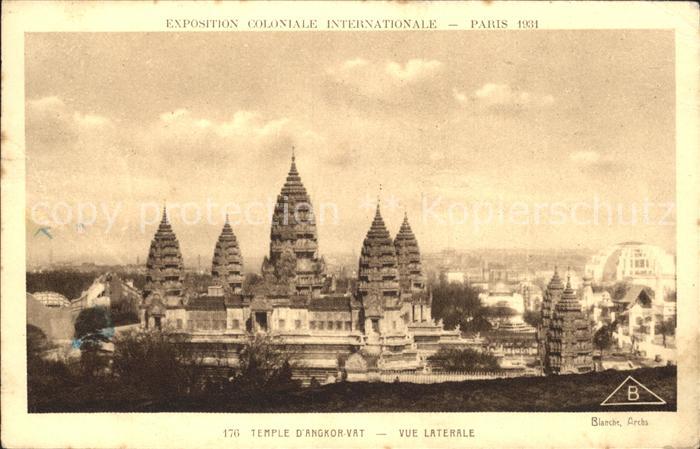 Exposition Coloniale Internationale Paris 1931 Temple d Angkor-Vat