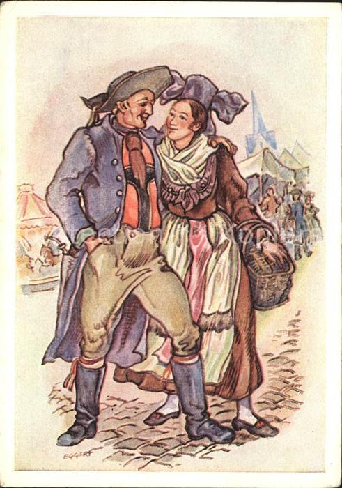 Trachten Bayern Oberfranken um 1830 Künstler Eggert
