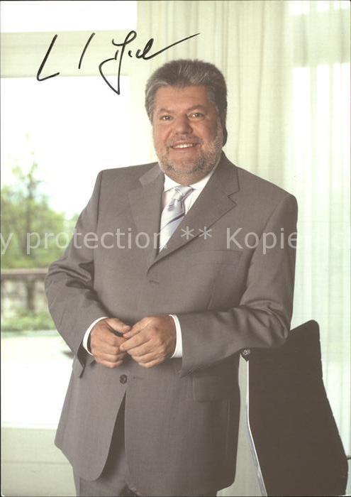 Politiker Kurt Beck Autogramm