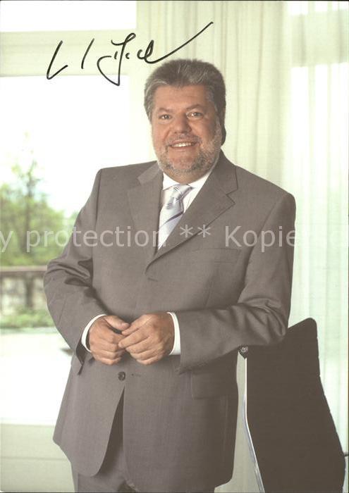 Politiker Kurt Beck Autogramm