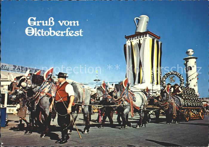 Oktoberfest Brauerei-Festgespann Muenchen
