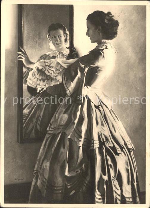 Verlag HDK Nr. 448 Julius Engelhard Vor dem Spiegel