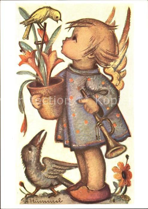Hummel Nr. 14385 Engel Vogel Rabe Trompete
