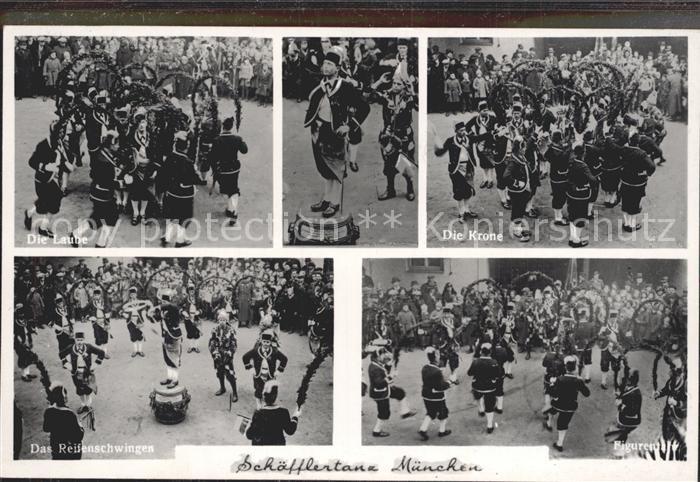 Schaefflertanz Muenchen Laube Krone Reifenschwingen Figurentanz