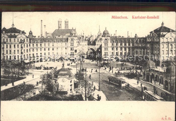 Strassenbahn Muecnhen Karlstor-Rondell