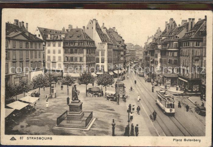 Strassenbahn Strasbourg Place Gutenberg