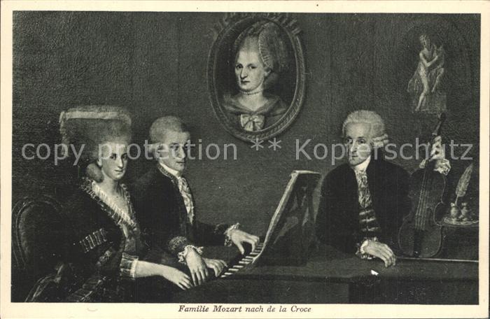Mozart Wolfgang Amadeus Familie Mozart Kuenstler Johann Nepomuk della Croce