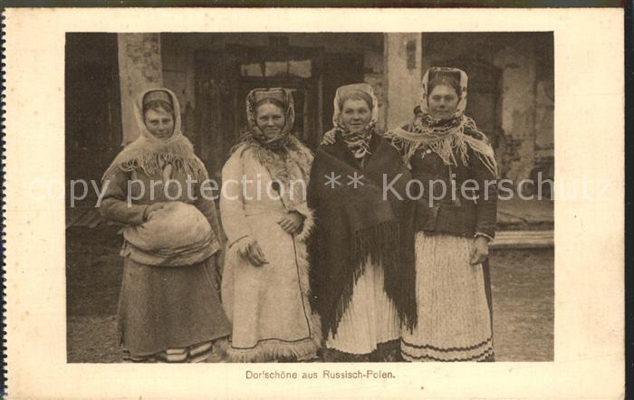 Trachten Frauen Russisch-Polen