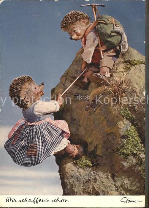 Mecki Nr. 313 Bergsteigen Bergpickel Rucksack