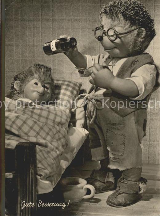 Mecki Nr. 38 Gute Besserung Krank Medizin Bett