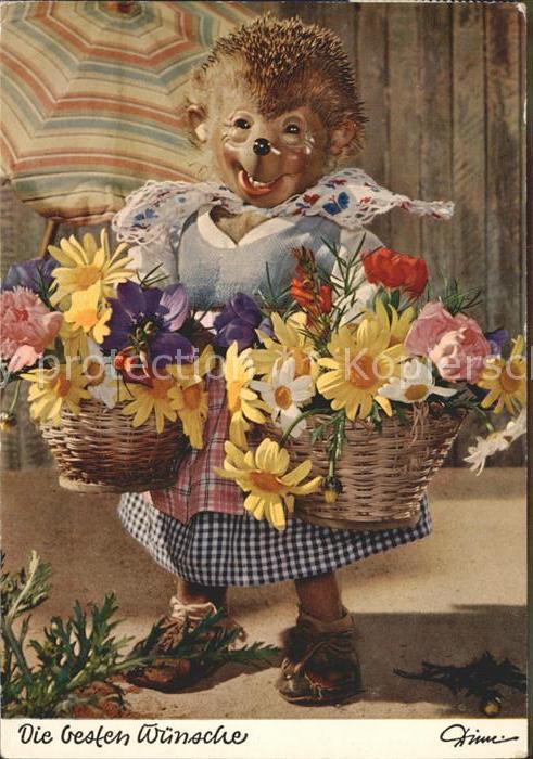 Mecki Nr. 318 Glueckwunsch Blumen