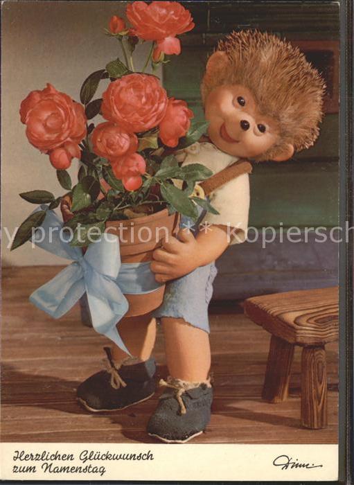 Mecki Nr. 412 Glueckwunsch Namentag Blumen Pflanze