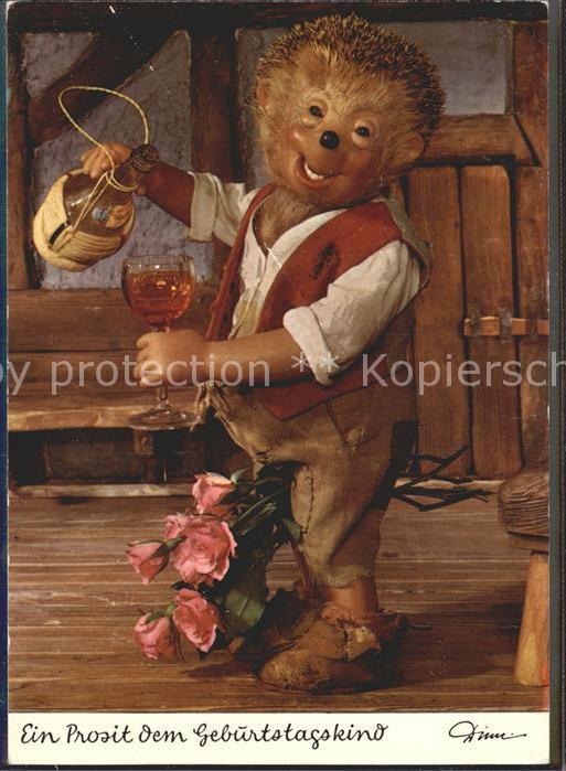 Mecki Nr. 411 Geburtstag Wein Rosen