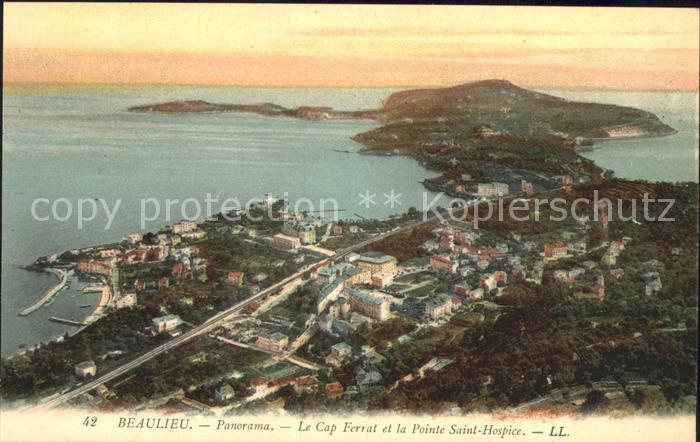 Beaulieu-sur-Mer Le Cap Ferrat et la Pointe Saint Hospic