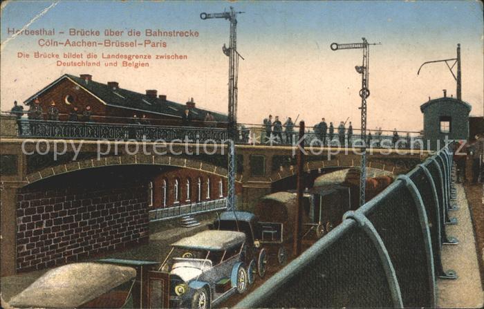 Herbesthal Wallonie Herbesthal Bruecke Bahnstrecke Landesgrenze Deutschland Belg