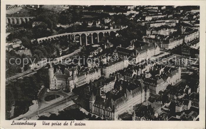 LUXEMBOURG Luxemburg Vue prise de l'avion