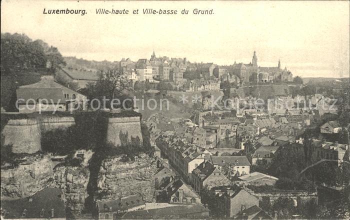 LUXEMBOURG Luxemburg Ville haute et Ville basse du Grund