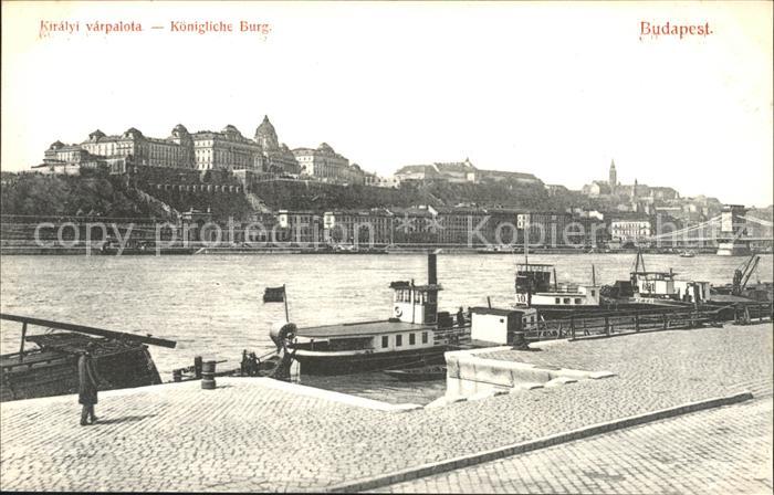 Budapest Koenigliche Burg Donaupartie