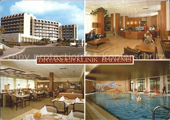 Bad Ems Dryander Klinik Hotelhalle Speisesaal Hallenbad