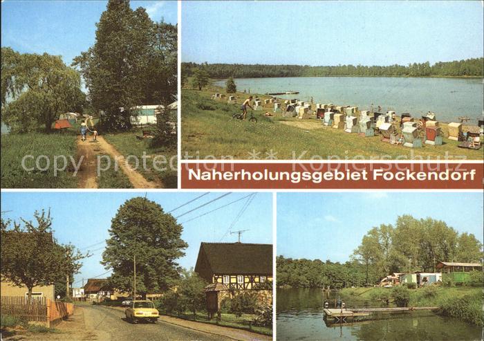 Fockendorf Altenburg Camping Strand Strassenpartie Badesee