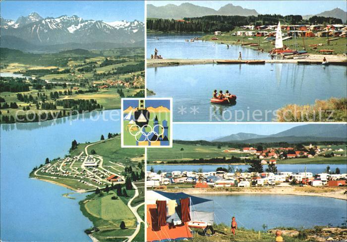 Lechbruck See Musterferienplatz des Dt Camping Club Stadt Essen am oberen Leichs