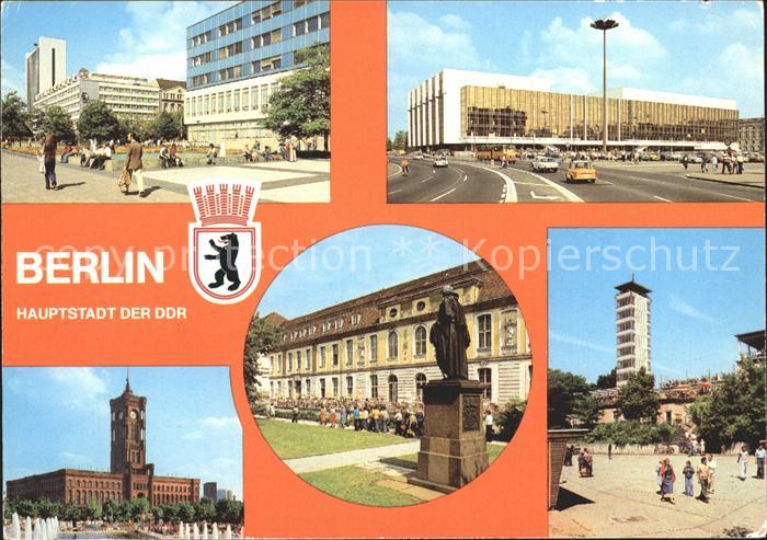 BERLIN  CITY Lindencorso Interhotel Unter den Linden Palast der Republik Rathaus