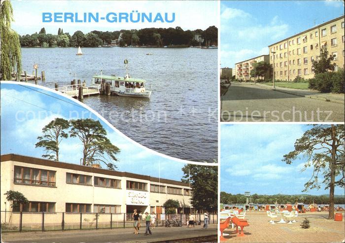 Gruenau Berlin Anlegestelle Faehre Strandbad Neubauten Friedr Wolf Str Strandbad