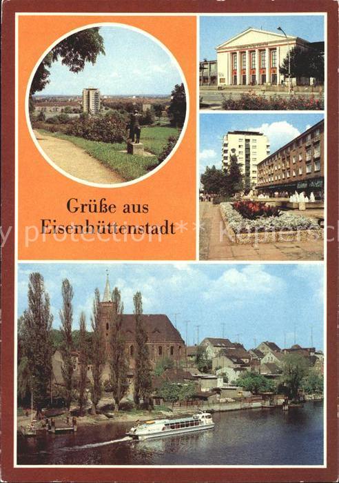 Eisenhuettenstadt Rosenhuegel Friedr Wolf Theater Leninalle Anlegestelle Fahrgas