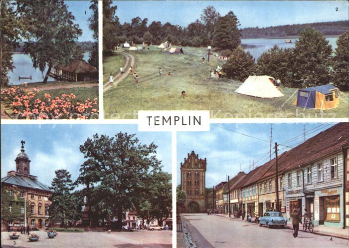 Templin Templiner See Zeltplatz Rathaus Berliner Tor