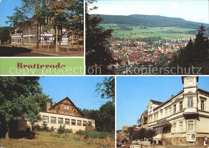 Brotterode Total Dr Neubauer Oberschule Gr Inselsberg Ausflugsgaststaette Fuchsb