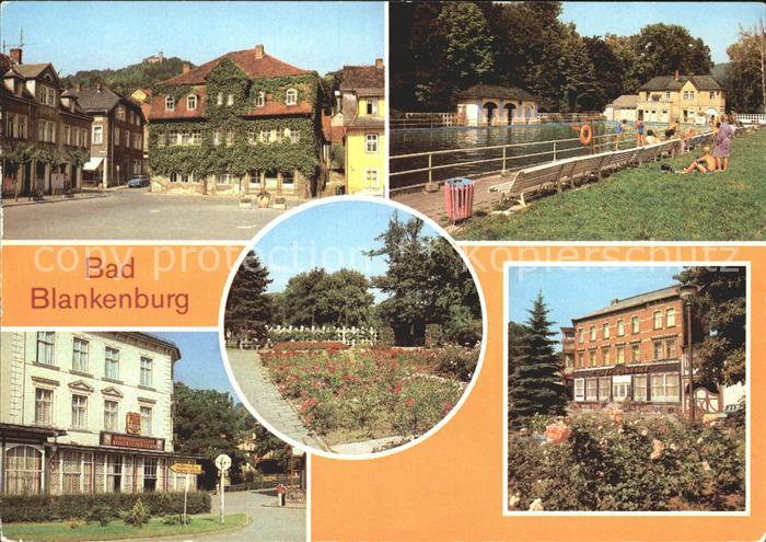 Bad Blankenburg Markt Schwimmbad FDGB Erholungsheim Greifenstein Anlagen Cafe Ce