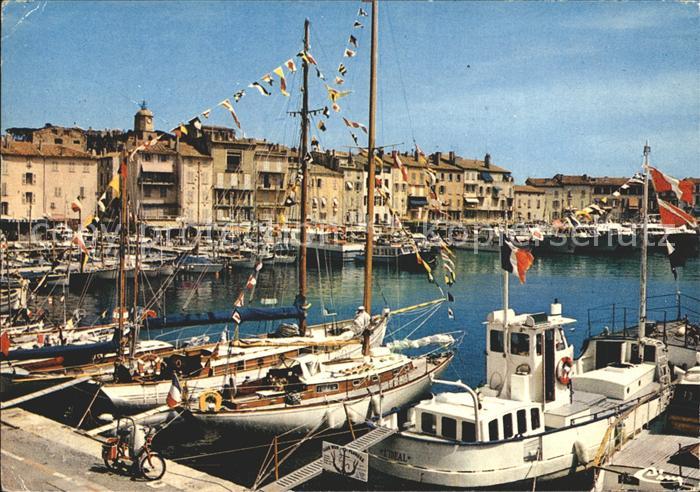Saint Tropez Var Le port de peche et de plaisance Le quai Suffren