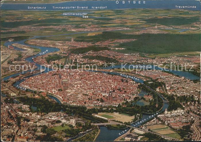 LueBECK  CITY Fliegeraufnahme