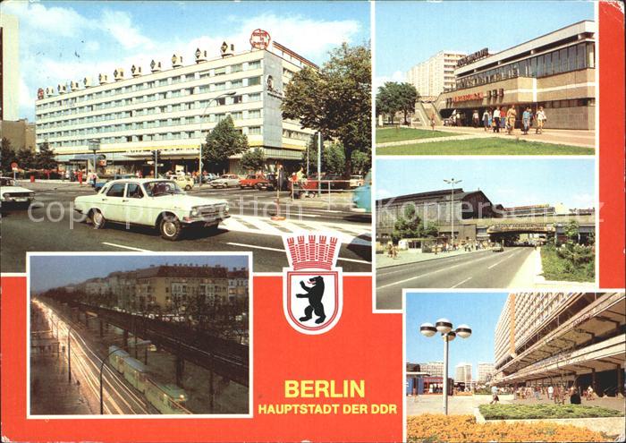BERLIN  CITY Interhotel Unter den Linden Schoenhauser Allee Jugendklub Bahnhof F