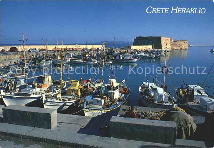 Crete Kreta Heraklio Hafenpartie