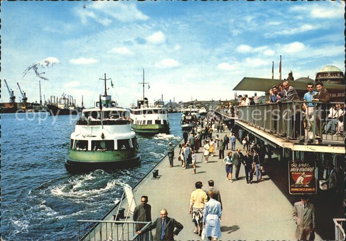 HAMBURG  CITY St Pauli Landungsbruecken Fahrgastschiffe