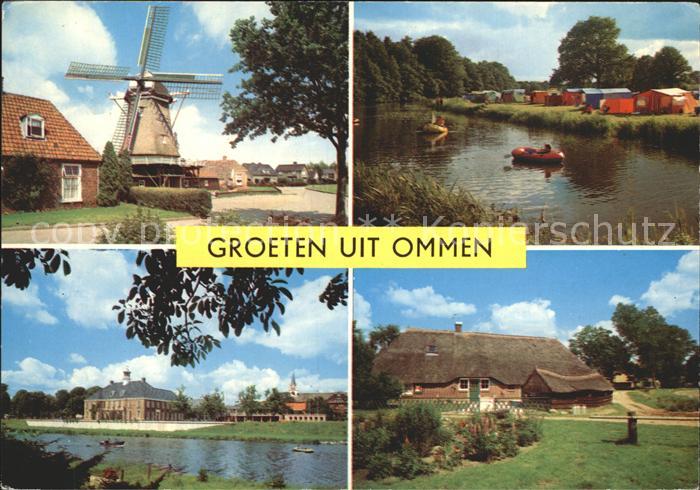 Ommen Overijssel Windmuehle Kanal Camping Bauernhof