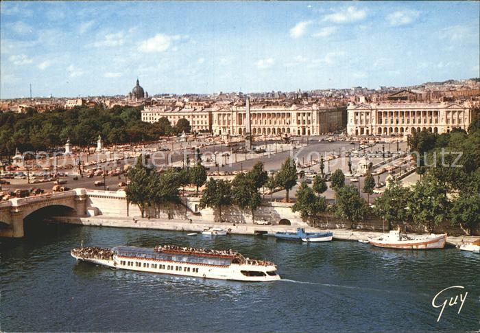 Paris et ses Merveilles La place de la Concorde Au centre l'obelique de Louqsor