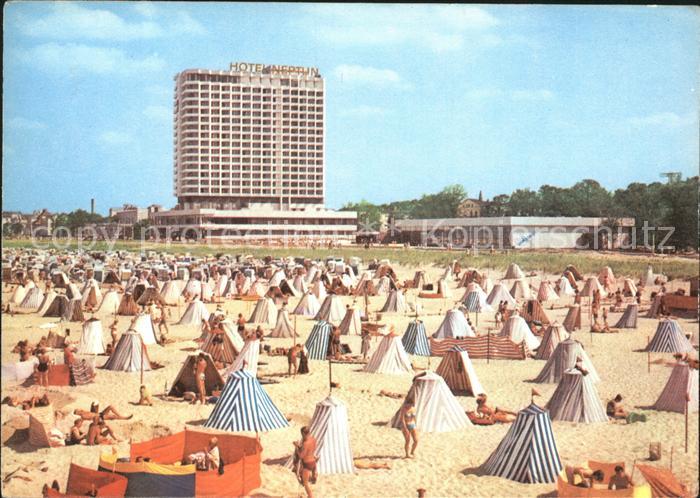 Warnemuende Ostseebad Hotel Neptun Strandpartie
