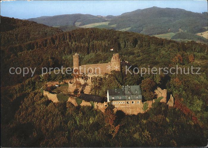 Auerbach Bergstrasse Schloss Auerbach Fliegeraufnahme