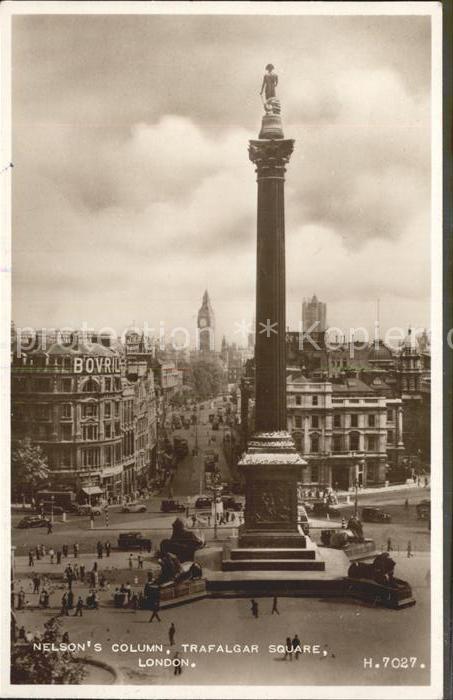 London Nelsons Column Trafalgar Square