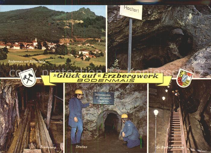 Bodenmais Erzbergwerk im Silberberg uebertag Bremsberg Stollen Gr Barbaraverhau